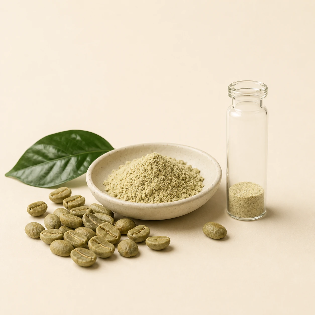 Green Coffee Bean Extract ingredient concept