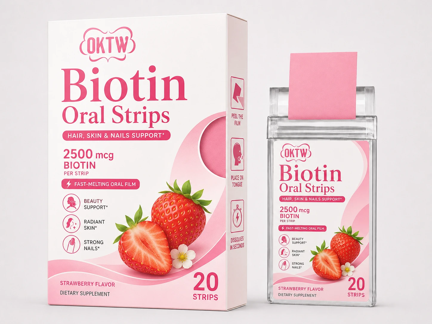 Biotin Oral Strips ready-stock oral dissolving film