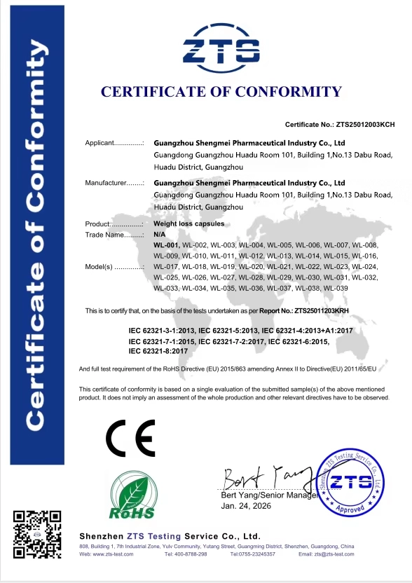 CE Certificate of Conformity