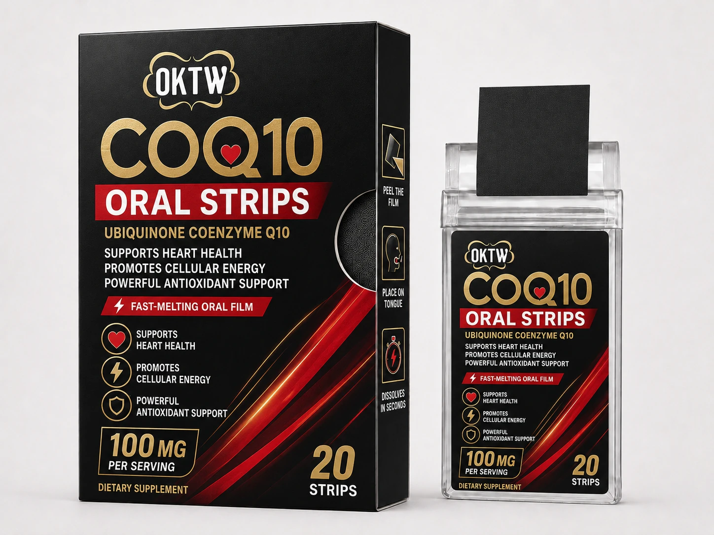 CoQ10 Oral Film packaging concept