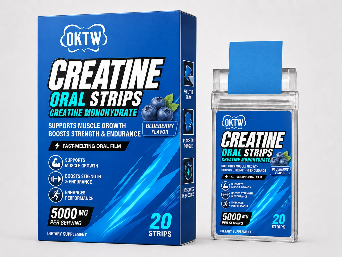 Creatine Oral Film packaging concept