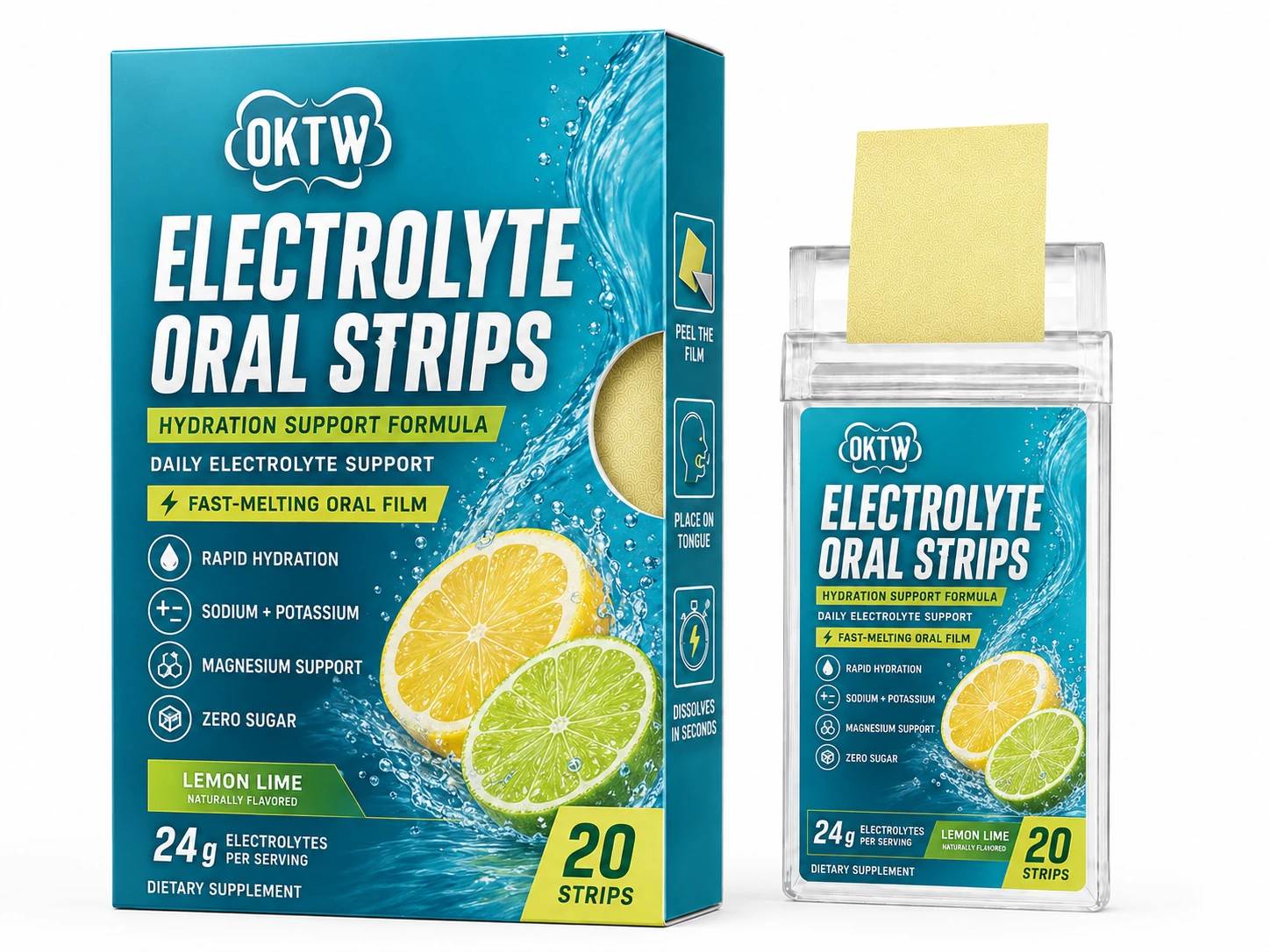 Electrolyte Oral Film packaging concept