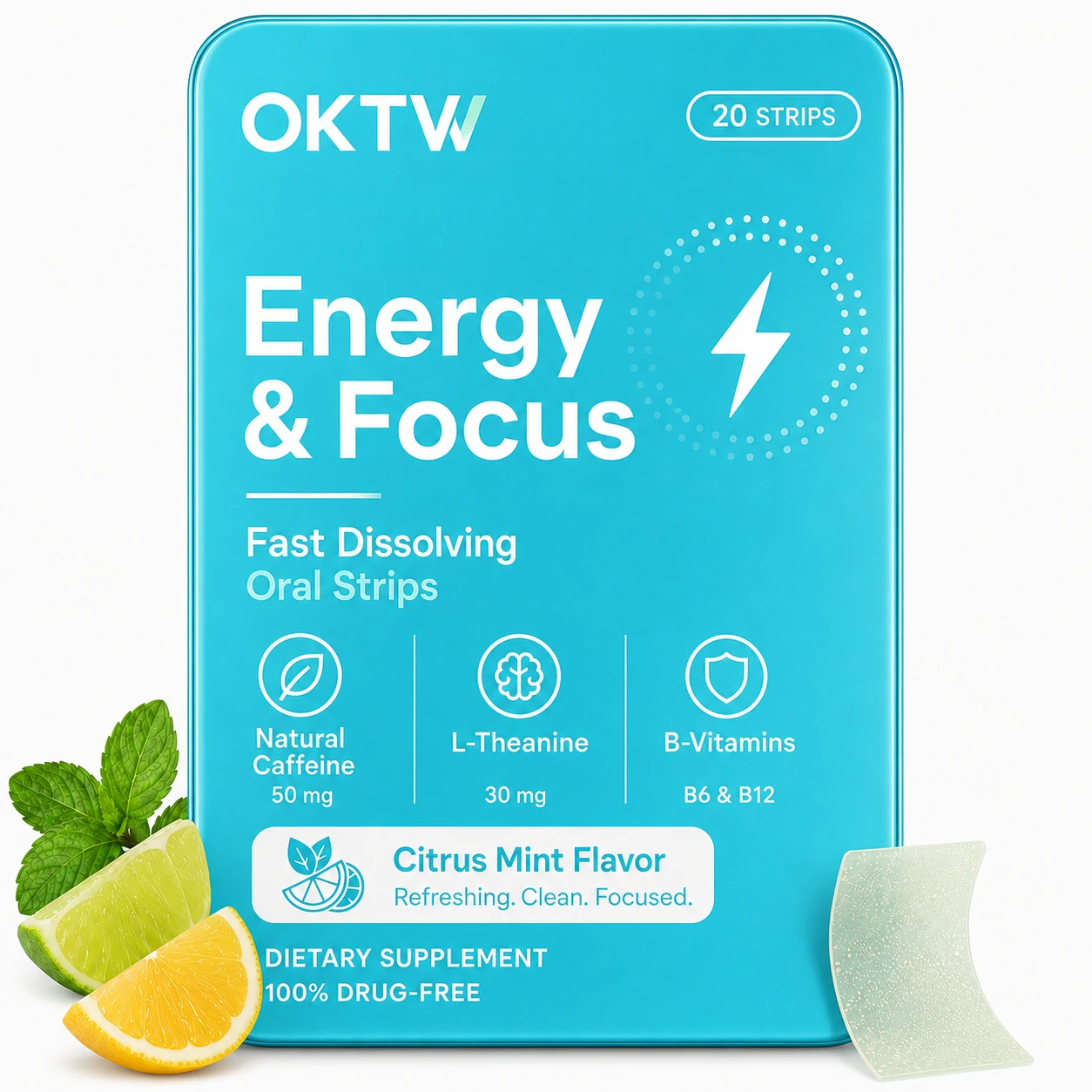 Energy Berry Oral Film packaging concept