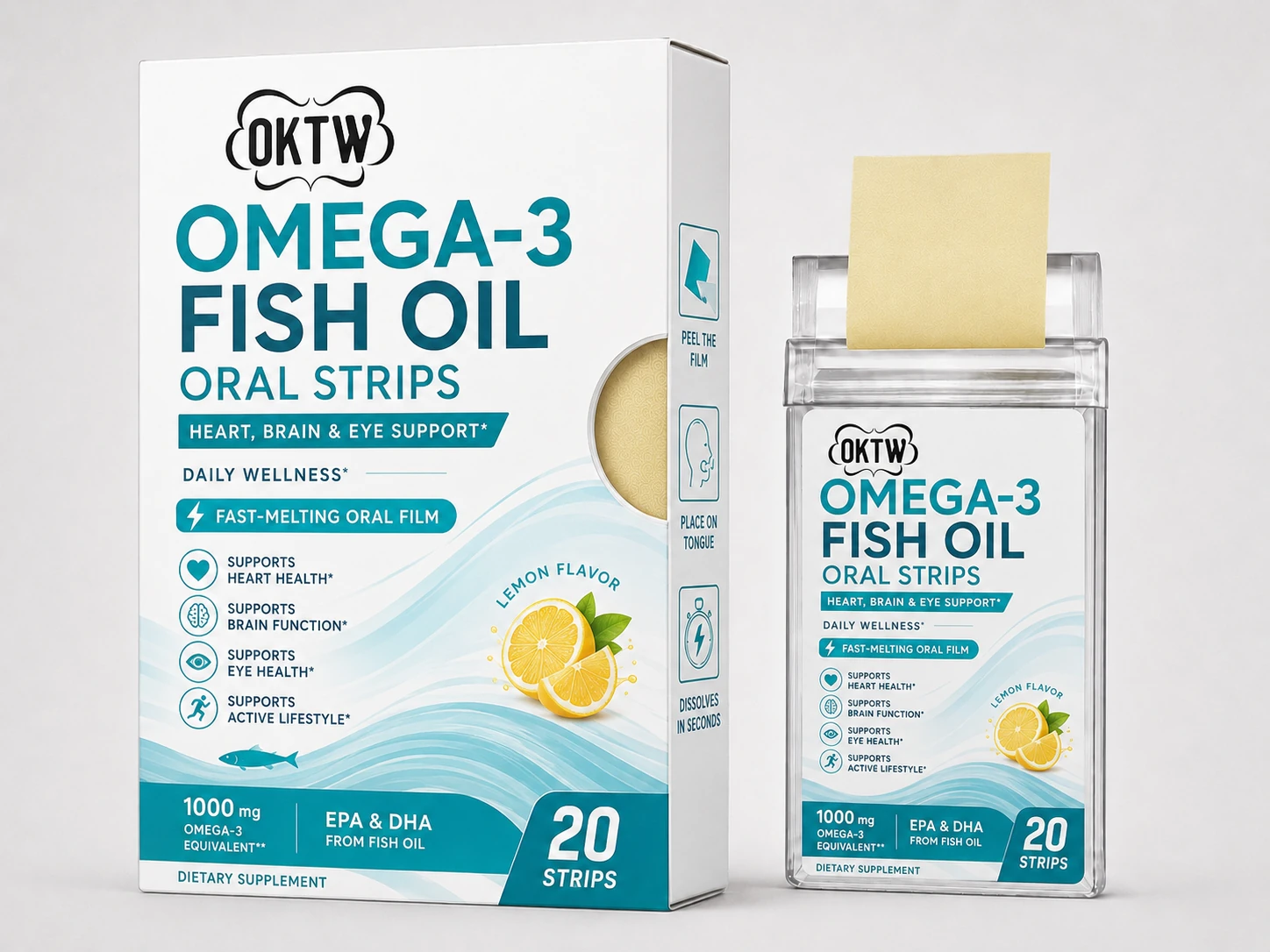 Omega-3 Oral Film packaging concept