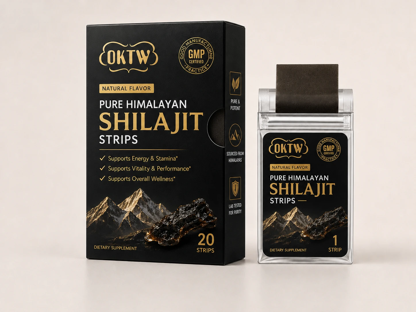 Shilajit Oral Film packaging concept
