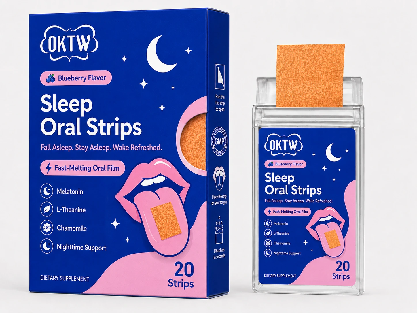 Sleep Support Oral Film packaging concept