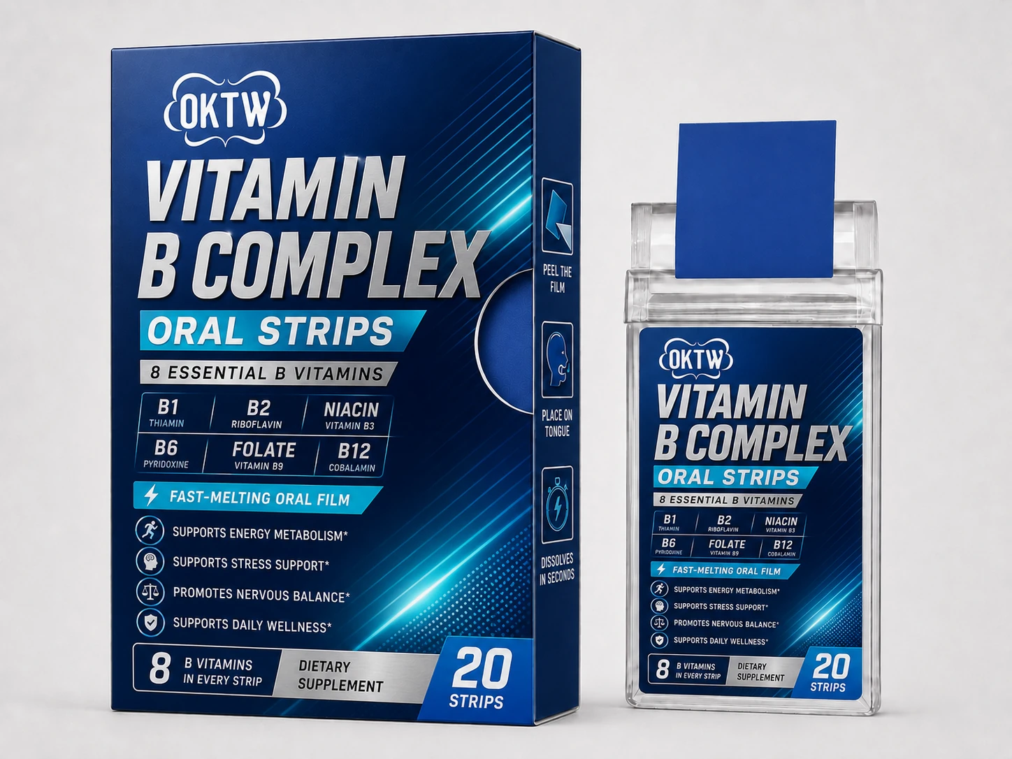 Vitamin B Complex Oral Film packaging concept
