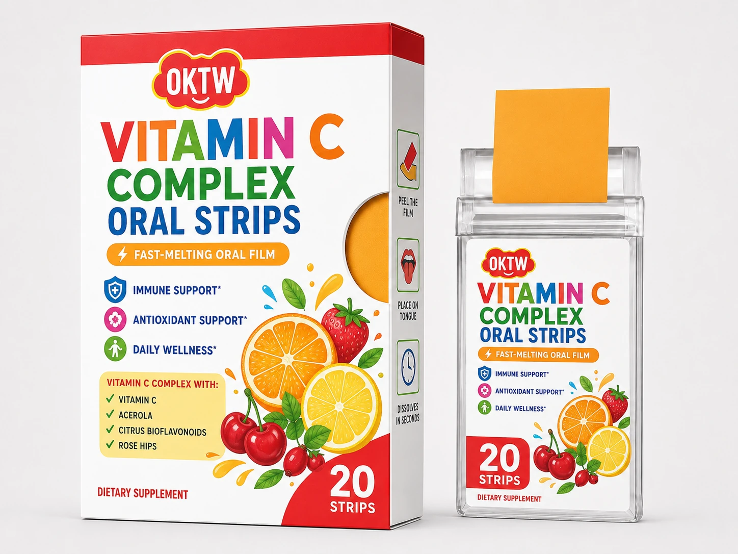 Vitamin C Oral Film packaging concept
